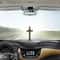 Christian Metal Wood Crucifix Dashboard Ornament 2