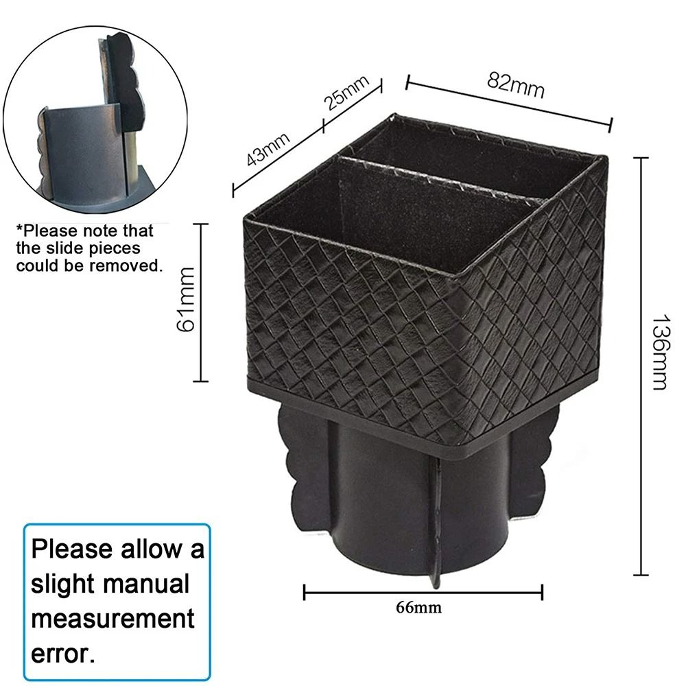 Premium PU Leather Console Pocket Storage Organizer 1