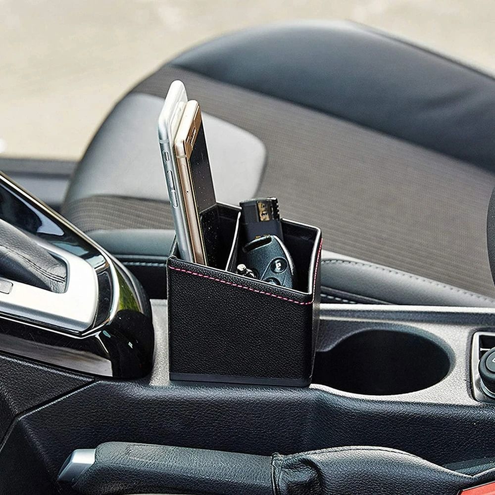 Premium PU Leather Console Pocket Storage Organizer 2