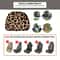 Vibrant Leopard Print Universal Headrest Covers 3