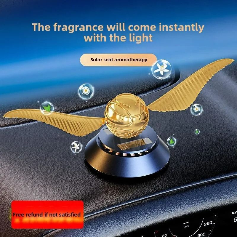 SolarPowered Smart Rotating Car Aromatherapy 1