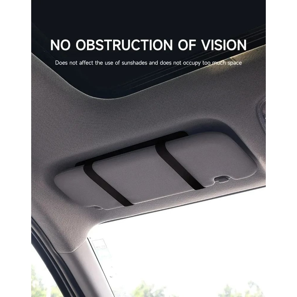 Rechargeable LED Car Sunshade Makeup Mirror 5