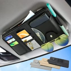 car sun visor organizer – multi-pocket technical infrastructure – high-yield interior storage hub