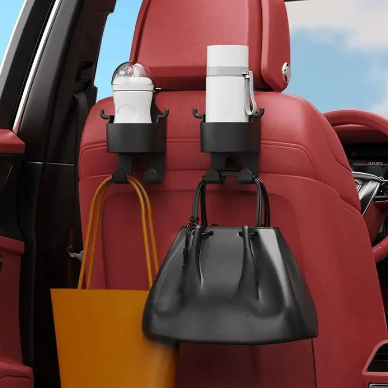 Universal SeatHeadrest Organizer Cup Holder Storage Series HighYield Interior Interaction Hub 1