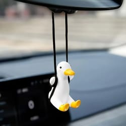 cute swing duck car hanging ornament