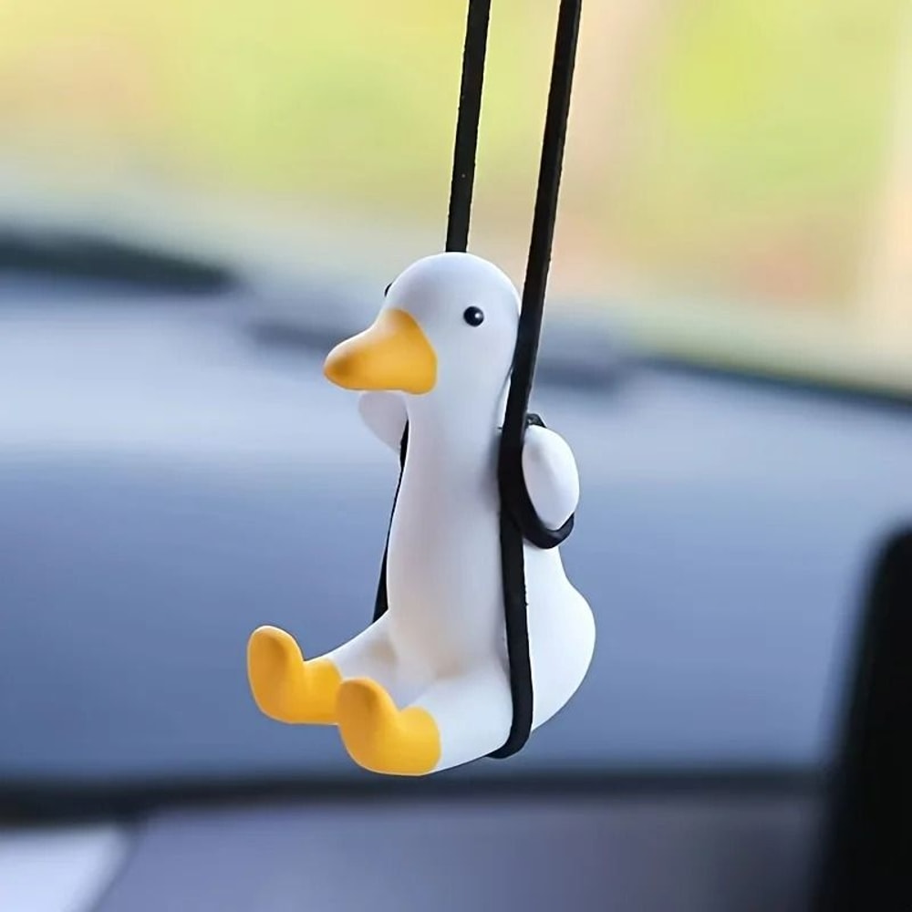 Cute Swing Duck Car Hanging Ornament 1