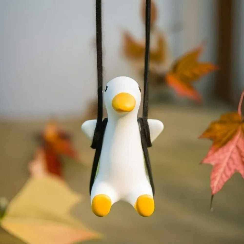 Cute Swing Duck Car Hanging Ornament 3