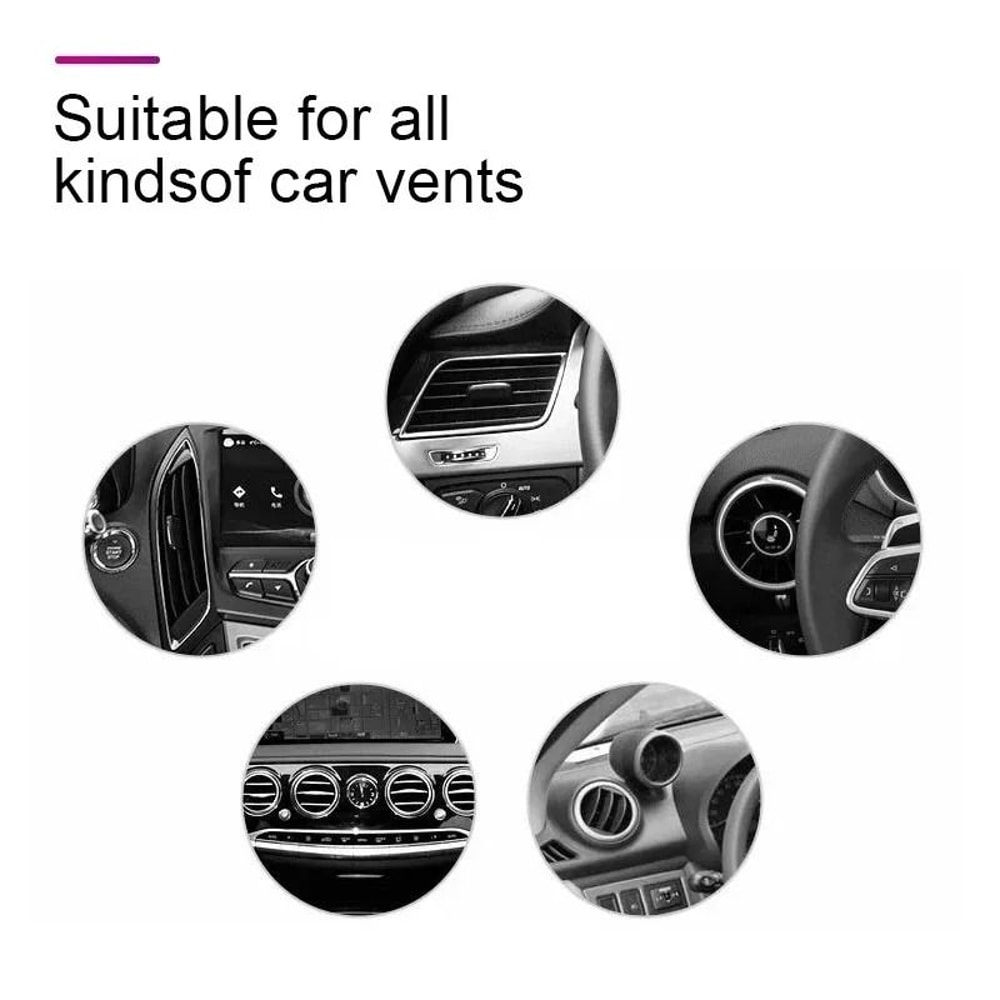 Minimalist Aluminum Alloy Car Air Vent Perfume 5