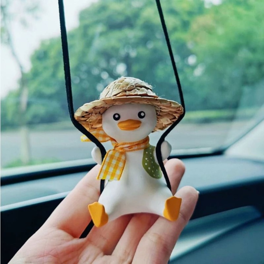 Cute Swing Duck Car Rearview Mirror Pendant 16
