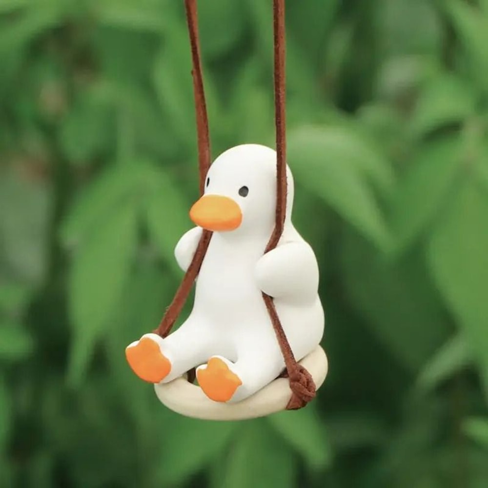 Cute Swing Duck Car Rearview Mirror Pendant 7