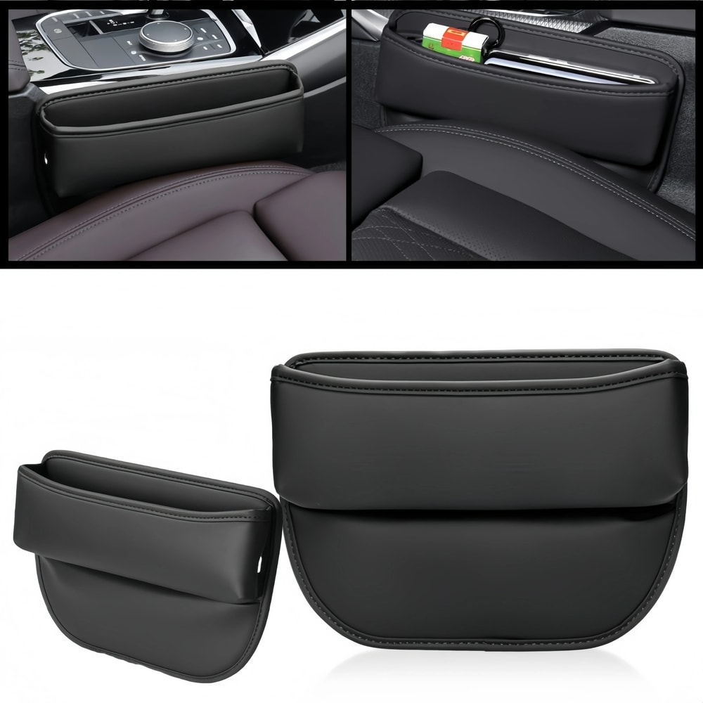 Universal Premium Leather Car Seat Gap Organizer 0