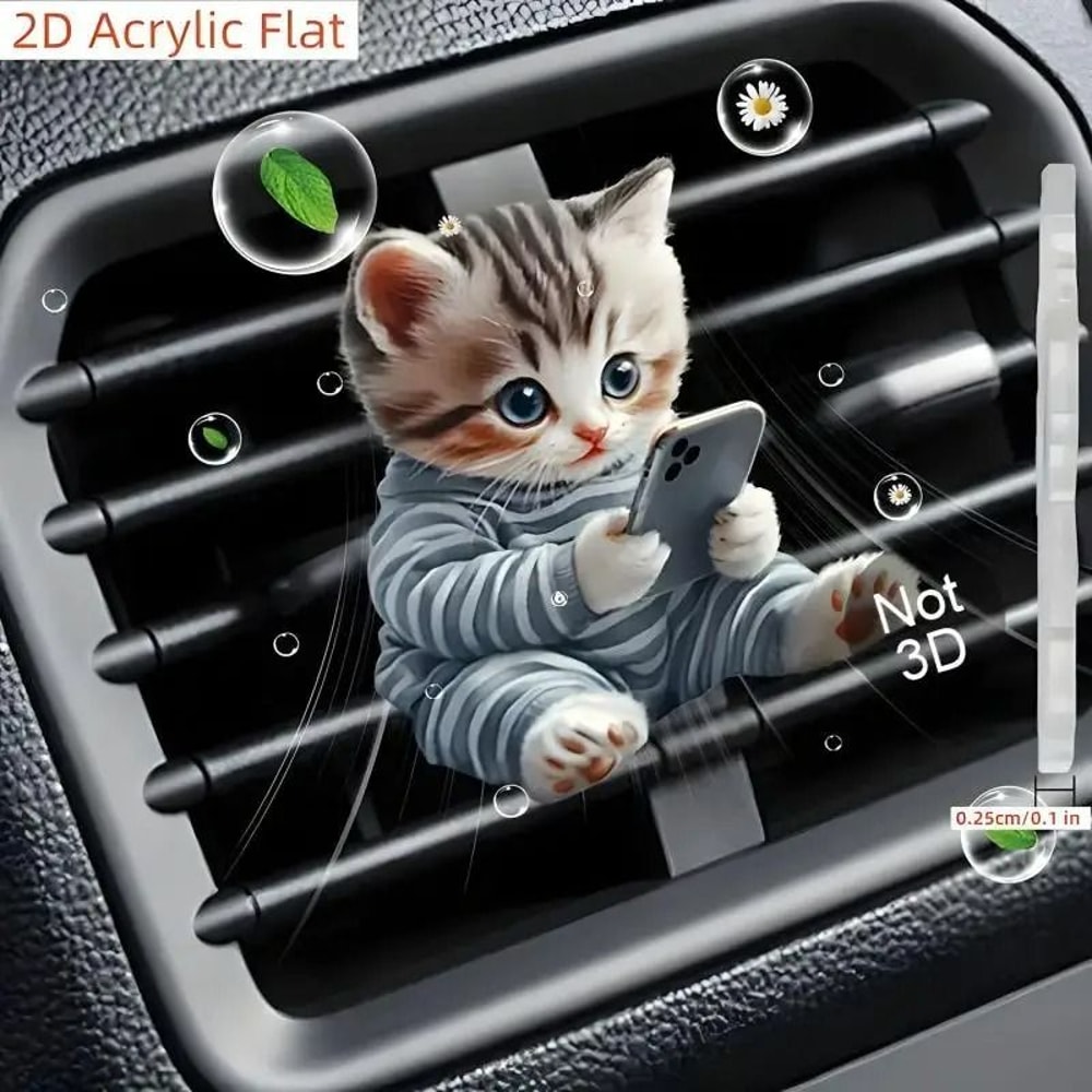 Artisanal 2D Car Air Vent Aromatherapy Clips 11
