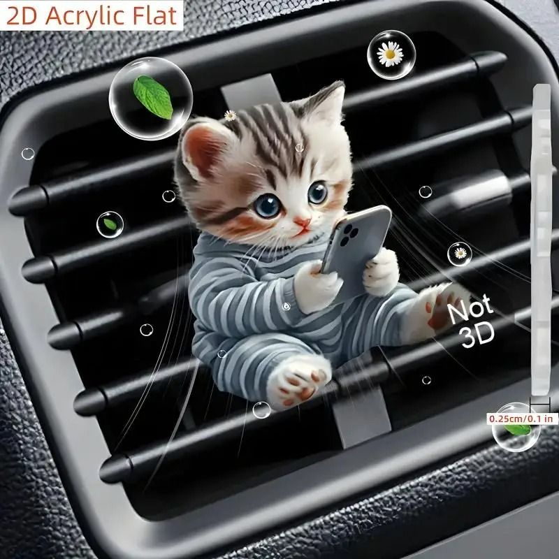 Artisanal 2D Car Air Vent Aromatherapy Clips 11