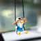 Sitting Swing Duck Car Rearview Mirror Pendant 0