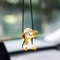 Sitting Swing Duck Car Rearview Mirror Pendant 5