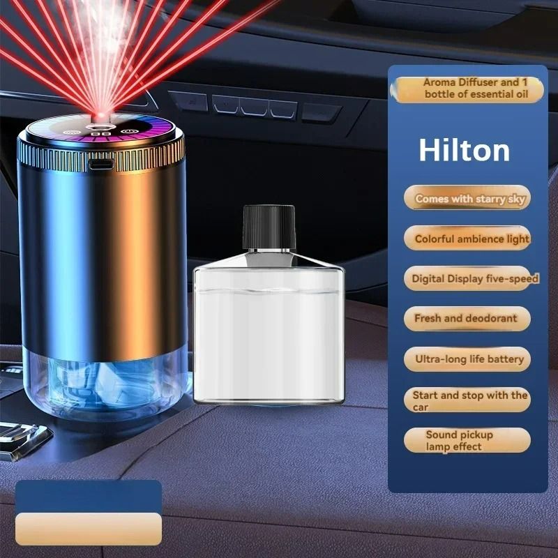 Smart Intelligent Car Air Freshener RGB Starry Sky Diffuser 7