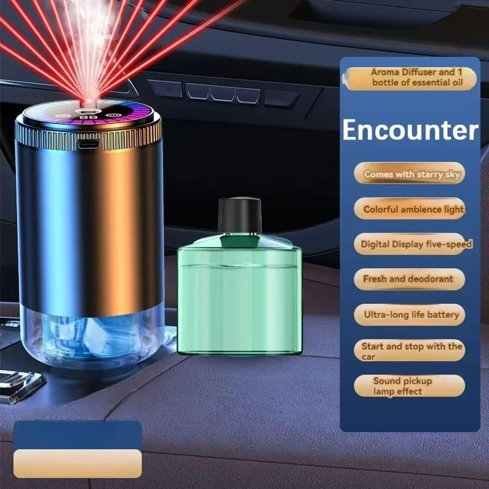 Smart Intelligent Car Air Freshener RGB Starry Sky Diffuser 15