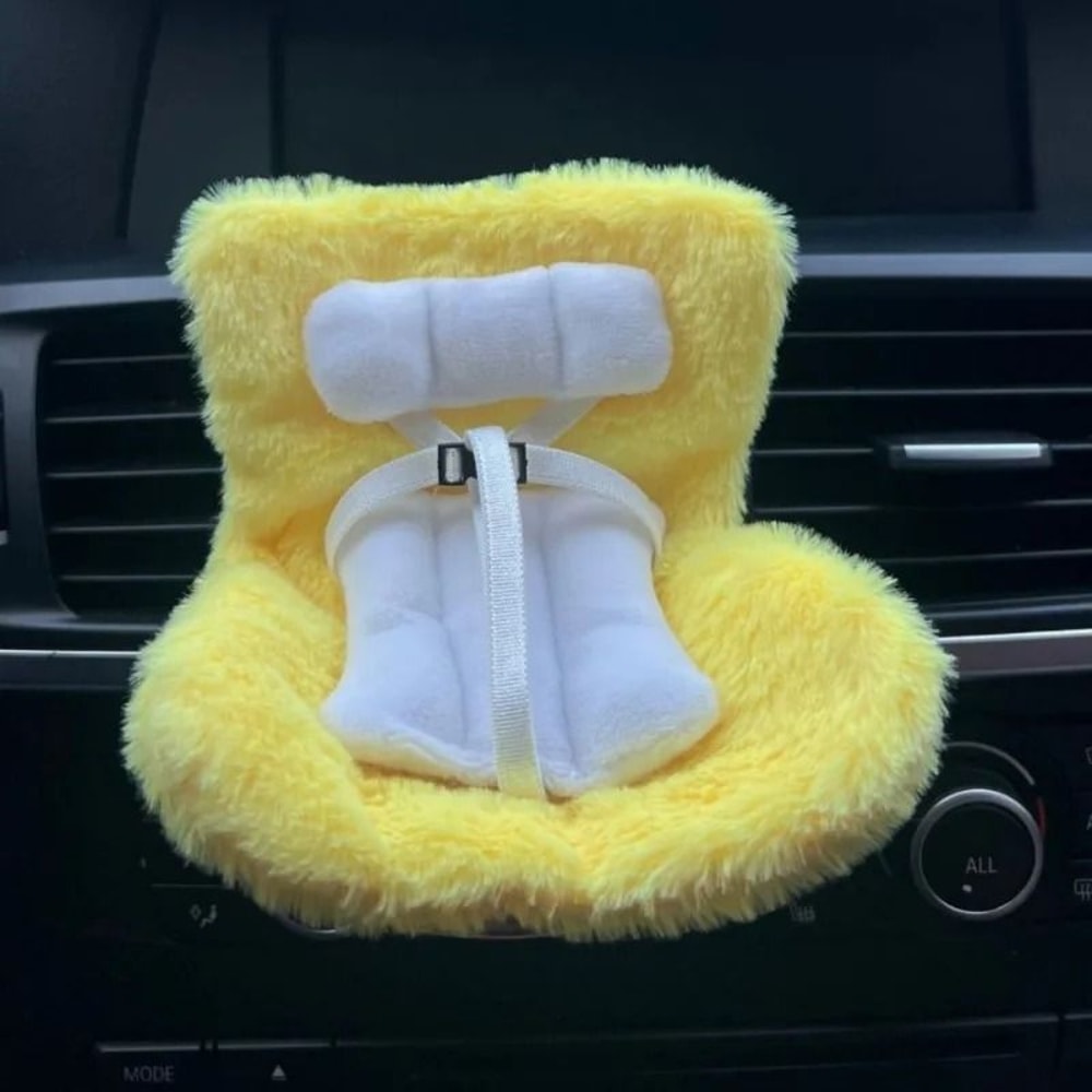 Miniature Labubu Designer Doll Car Safety Seat 2