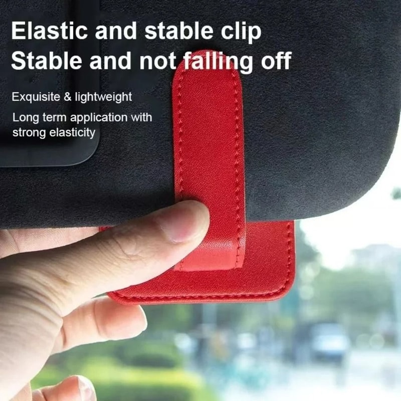 Leather Sun Visor Sunglasses Card Holder 1