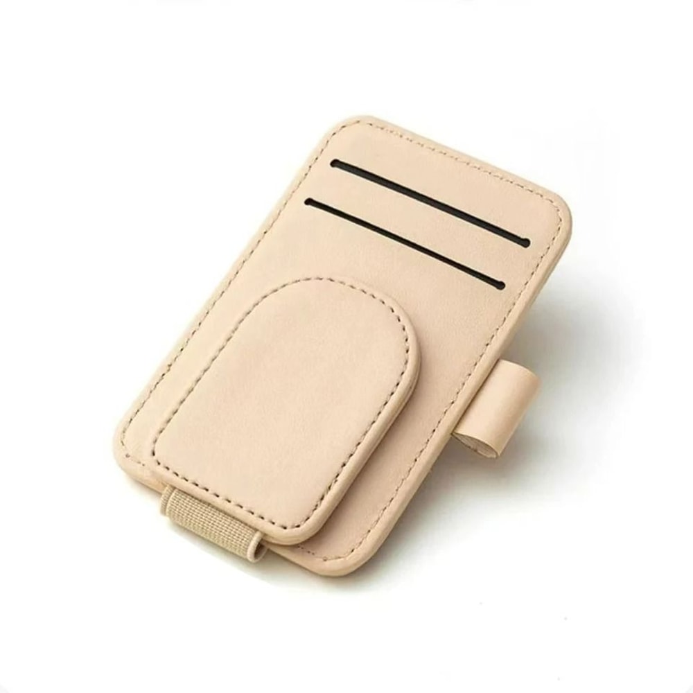 Leather Sun Visor Sunglasses Card Holder 9