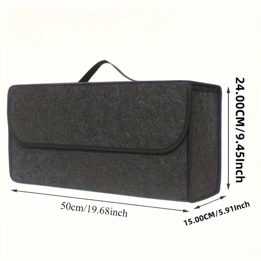 Large HeavyDuty Felt Car Trunk Organizer 3