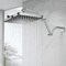 13 In HighPressure Rainfall Shower Head With Extension Arm 0