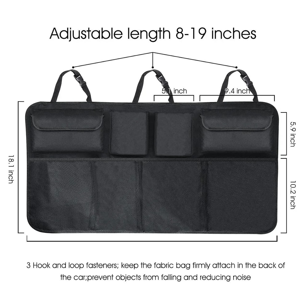 Universal HighCapacity Backseat Trunk Organizer 3