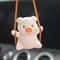 Adorable Pink Swing Pig Rearview Mirror Pendant 3