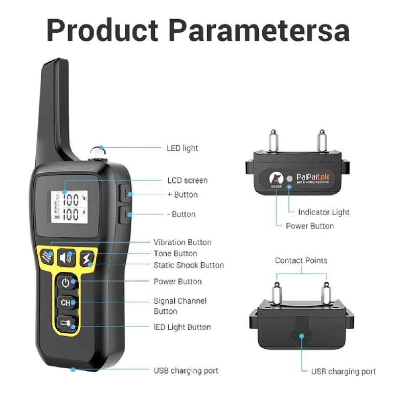 Professional 3300ft Range DualMode Dog Training System 1