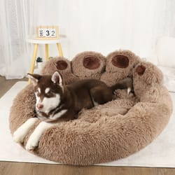 ultra-plush anti-anxiety fluffy pet bed