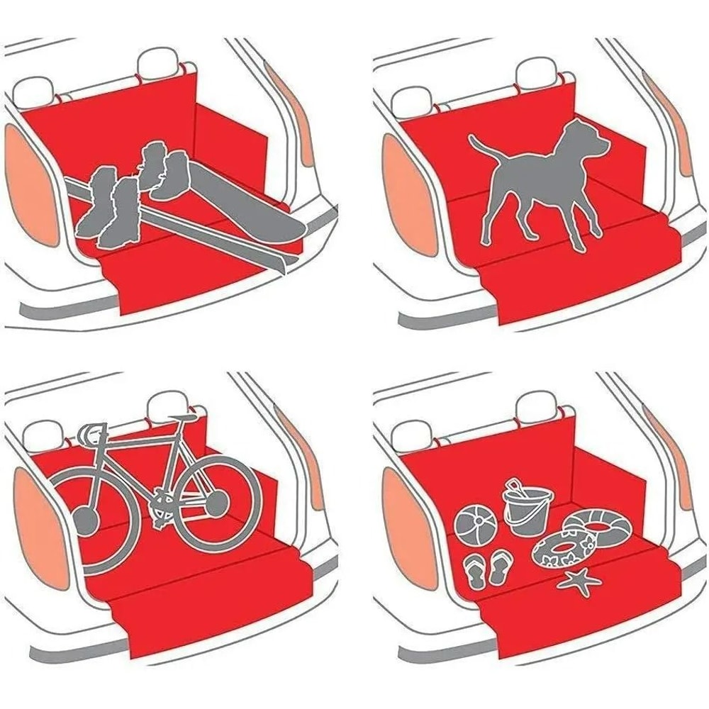 HeavyDuty Convertible Hammock Dog Car Seat Cover 2