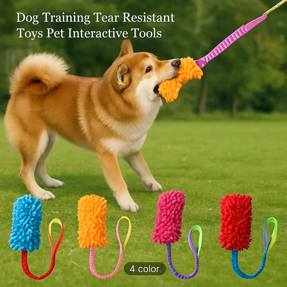 TugofWar Elite DualHandle Reinforced Plush Chew Toy 0