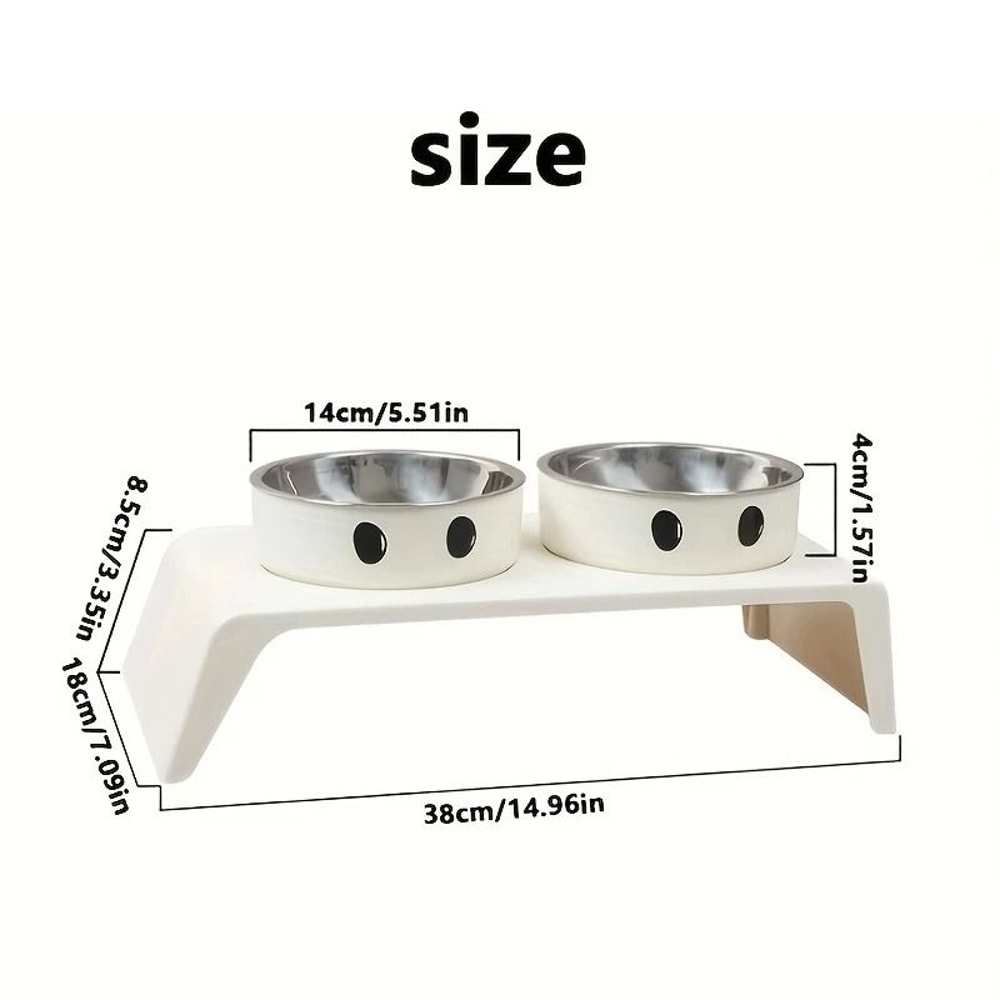 Orthopedic Elevated Double Diner Pet Station 1