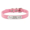 Executive Personalized ID Leather Pet Collar 21