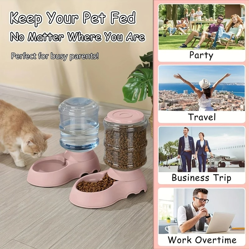 GravityFlow HighCapacity Pet Feeding Station 3