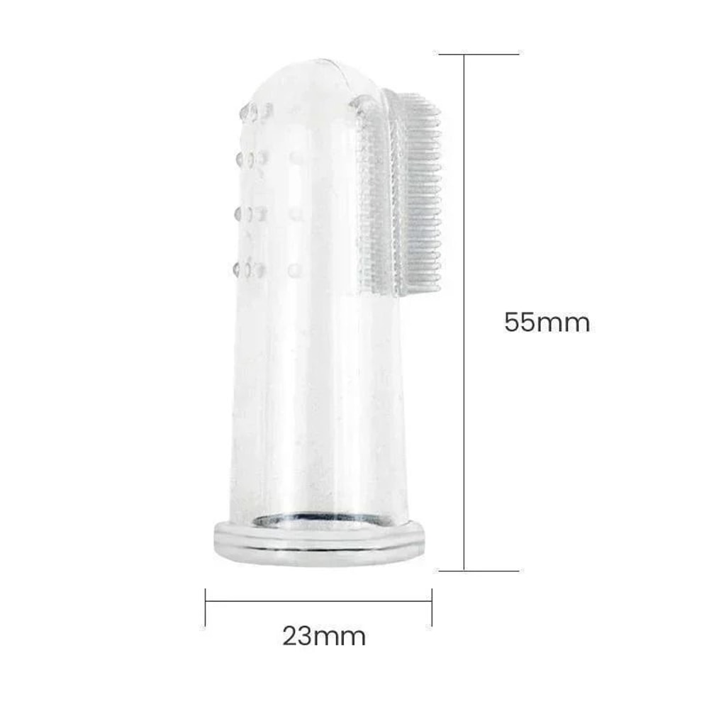 DentalPure Soft Silicone Finger Toothbrush Set 5pcs 1