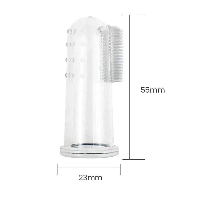 DentalPure Soft Silicone Finger Toothbrush Set 5pcs 1