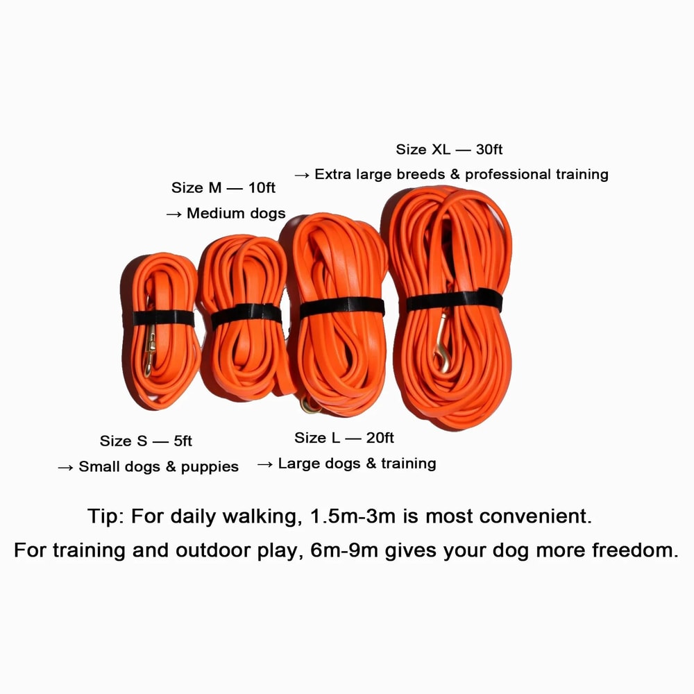 Waterproof PVC Training Leash HeavyDuty Bite Resistant Long Tracking Rope 5