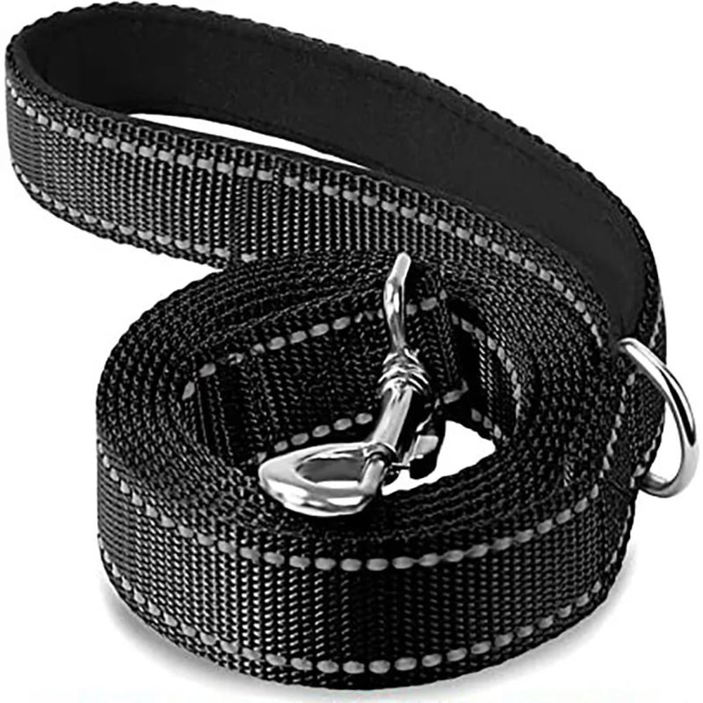 Reflective Safety Dog Leash HeavyDuty Padded Traction Lead For Night Walking 9
