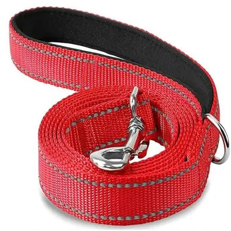 Reflective Safety Dog Leash HeavyDuty Padded Traction Lead For Night Walking 10