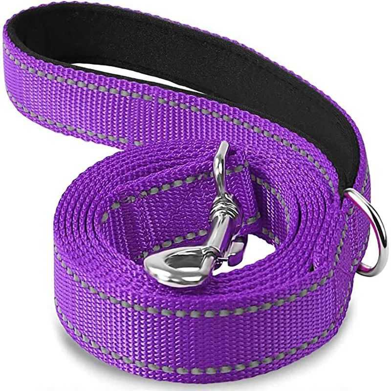 Reflective Safety Dog Leash HeavyDuty Padded Traction Lead For Night Walking 15