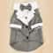 Formal Pet Tuxedo Shirt Elegant Wedding Suit With Integrated Bow Tie 7