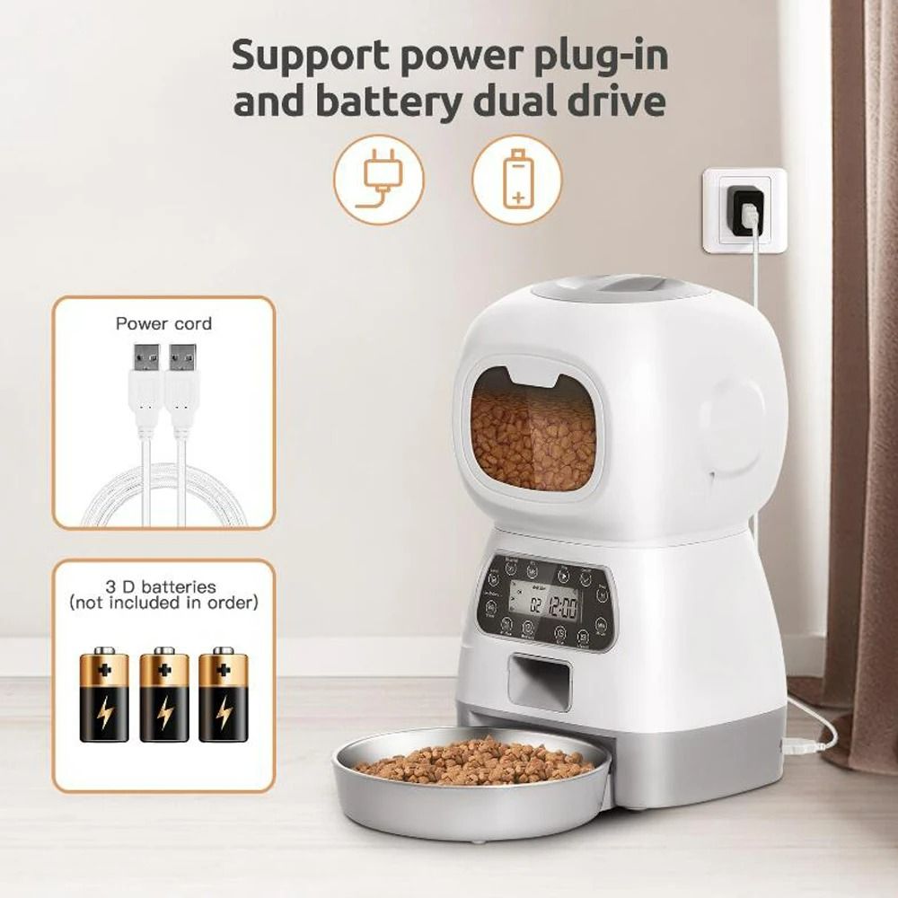 35L Smart WiFi Automatic Pet Feeder Precision Slow Feeding With Voice Recorder 5