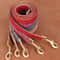 Sophisticated Padded PU Leather Dog Collar Leash Set Adjustable Comfort Walk Kit 4