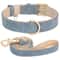 Sophisticated Padded PU Leather Dog Collar Leash Set Adjustable Comfort Walk Kit 10