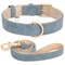 Sophisticated Padded PU Leather Dog Collar Leash Set Adjustable Comfort Walk Kit 10