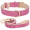 Sophisticated Padded PU Leather Dog Collar Leash Set Adjustable Comfort Walk Kit 8