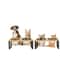 Ergonomic Elevated Wooden Feeder 15 Tilted Raised Pet Bowl Stand 3