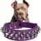 Punk Rivet Studded Dog Collar Adjustable PU Leather Spike Neck Strap 10