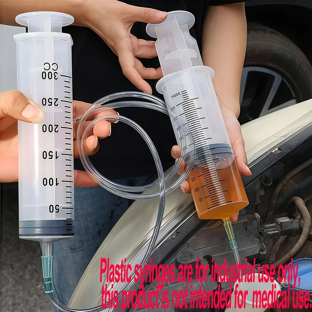 HeavyDuty Liquid Extraction Injection Set Manual Syringe Pump With Extension Hose 0